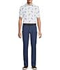 Hart Schaffner Marx Luxury Performance Short Sleeve Textured Floral Polo - Image 3