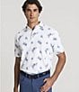 Hart Schaffner Marx Luxury Performance Short Sleeve Textured Floral Polo - Image 6