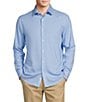 Hart Schaffner Marx State Street Essentials Albini 4FLEX Long Sleeve Solid Coat Front Shirt, Color:Light Blue - Image 1
