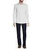 Color:White - Image 3 - State Street Essentials Albini 4FLEX Long Sleeve Mini Florals Coat Front Shirt