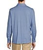 Hart Schaffner Marx State Street Essentials Albini 4FLEX Long Sleeves Mini Tile Spread Collar Coat Front Shirt, Color:Blue - Image 2