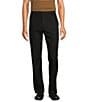 Color:Black - Image 1 - State Street Essentials Straight Fit Flat Front Chino Pants