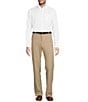 Color:Khaki - Image 3 - State Street Essentials Flat Front Performance Chino Pants