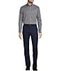 Hart Schaffner Marx State Street Essentials Medium Checked Button-Down Collar Sportshirt, Color:Navy - Image 3