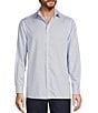 Color:Light Blue - Image 1 - State Street Essentials Mini Checked Spread Collar Sportshirt