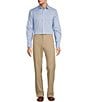 Hart Schaffner Marx State Street Essentials Solid Spread Collar Sportshirt, Color:Light Blue - Image 3