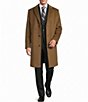 Hart Schaffner Marx Stevenson Solid Wool Blend Topcoat - Image 1