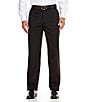Color:Black - Image 1 - Tailored Chicago Flat-Front Dress Pants