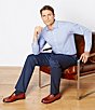 Color:Navy - Image 3 - Tailored Chicago Flat-Front Dress Pants
