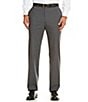 Color:Grey - Image 1 - New York Performance Tailored Modern Fit Flat-Front Dress Pants