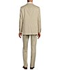 Color:Tan - Image 2 - Chicago Fit Flat Front Performance Wool 2-Piece Suit