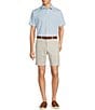 Hart Schaffner Marx The Blueprint Collection Short Sleeve Textured Woven Button Front Shirt, Color:Della Robbia Blue - Image 3