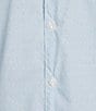 Hart Schaffner Marx The Blueprint Collection Short Sleeve Textured Woven Button Front Shirt, Color:Della Robbia Blue - Image 4