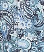 Hart Schaffner Marx The Blueprint Collection Short Sleeve Abstract Floral Button Front Shirt, Color:Aqua Blue - Image 4