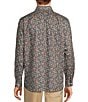 Color:Midnight - Image 2 - The Botanica Collection Long Sleeve Spread Collar Albini Floral Sport Shirt