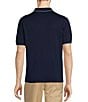 Color:Midnight - Image 2 - The Botanica Collection Short Sleeve Solid Knit Polo Shirt