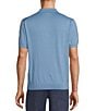 Color:Icy Blue - Image 2 - The Botanica Collection Short Sleeve Textured Knit Polo Shirt
