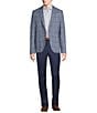 Hart Schaffner Marx The Mr. Classic Collection HartFlex Texture Pattern Blazer, Color:Blue - Image 3