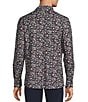 Hart Schaffner Marx The Reserve Collection Long Sleeve 4FLEX Large Floral Sport Shirt, Color:Dark Navy - Image 2