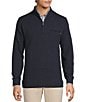Hart Schaffner Marx The Reserve Collection Textured Quarter-Zip, Color:Navy - Image 1