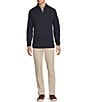 Hart Schaffner Marx The Reserve Collection Textured Quarter-Zip, Color:Navy - Image 3