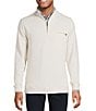 Hart Schaffner Marx The Reserve Collection Textured Quarter-Zip, Color:Oatmeal - Image 1