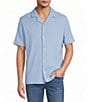 Hart Schaffner Marx The Resort Reserve Collection Short Sleeve Textured Camp Shirt - Image 5
