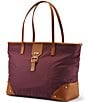 Color:Burgundy/Tan - Image 1 - Luxe II Collection Softside Shoulder Travel Tote Bag