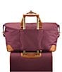 Color:Burgundy/Tan - Image 2 - Luxe II Collection Weekender Duffle Bag