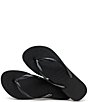 Color:Black - Image 4 - Women's Slim Platform Thong Flip Flops
