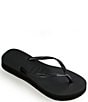 Color:Black - Image 2 - Women's Slim Platform Thong Flip Flops