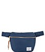 Color:Navy - Image 1 - Fifteen Zip Around Classic Woven Label Belt Bag