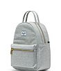 Color:Light Gray Crosshatch - Image 5 - Nova Crosshatch Mini Zip Backpack