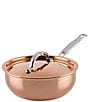 Hestan CopperBond® Aura™ 2.0qt Professional Copper Saucier With Lid - Image 1