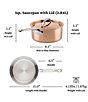 Hestan CopperBond® Aura™ 3-Quart Professional Copper Saucepan With Lid - Image 3