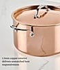 Hestan CopperBond® Aura™ Professional Copper Stockpot With Lid - Image 6