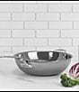 Color:Silver - Image 3 - NanoBond 3-Ply Stainless Steel Chef's Pan, 14#double;