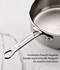 Hestan ProBond® Luxe 0.75-Qt. Polished Professional Clad Stainless Steel Butter Warmer - Image 6