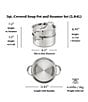 Hestan ProBond® Luxe Polished Professional Clad Soup Pot and Steamer Insert Set, 3 Qt. - Image 4