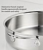 Hestan ProBond® Luxe 3.5-Quart Professional Clad Stainless Steel Sauteuse Braiser with Lid - Image 5