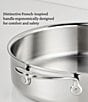 Hestan ProBond® Luxe 6-Quart Polished Professional Clad Stainless Steel Rondeau with Lid - Image 5