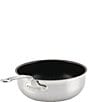 Color:Silver - Image 3 - Professional Clad Stainless Steel TITUM® Nonstick Essential Pan with Cover, 3.5-Quart