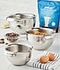 Color:Silver - Image 5 - Provisions Stainless Steel Mixing Bowl Set, 3-Piece