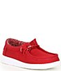 Color:Red - Image 1 - Boys' Wally Canvas Washable Slip-On Sneakers (Toddler)