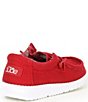 Color:Red - Image 2 - Boys' Wally Canvas Washable Slip-On Sneakers (Toddler)