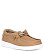 Color:Tan - Image 1 - Boys' Wally Canvas Washable Slip-On Sneakers (Toddler)