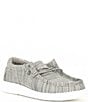 Color:Stone - Image 1 - Boys' Wally Linen Washable Slip-Ons (Youth)