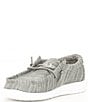 Color:Stone - Image 4 - Boys' Wally Linen Washable Slip-Ons (Youth)