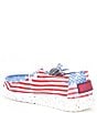 Color:Red/White/Blue - Image 3 - Boys' Wally Star Stripe Print Washable Slip-Ons (Youth)