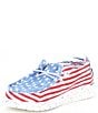 Color:Red/White/Blue - Image 4 - Boys' Wally Star Stripe Print Washable Slip-Ons (Youth)